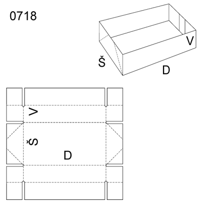 Obrázek Skládaný, lepený obal 0718