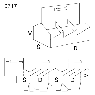 Obrázek Skládaný, lepený obal 0717