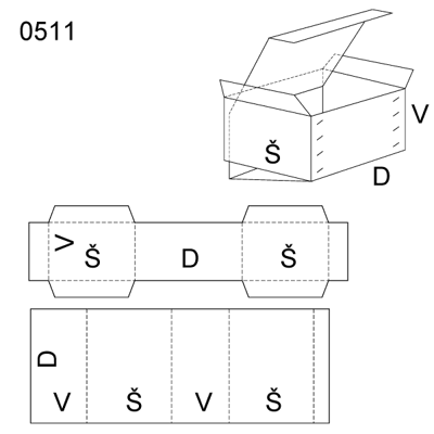 Obrázek Zasouvací obal 0511