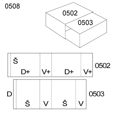 Obrázek Zasouvací obal 0508