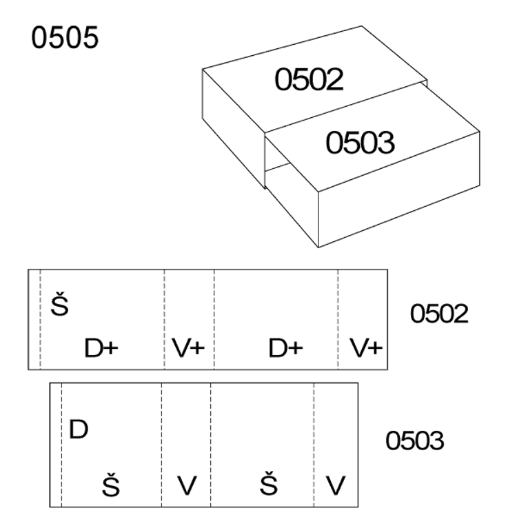 Obrázek z Zasouvací obal 0505 