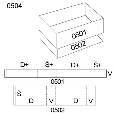 Obrázek Zasouvací obal 0504