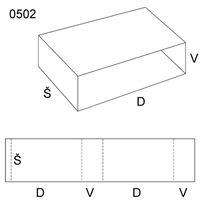 Obrázek Zasouvací obal 0502