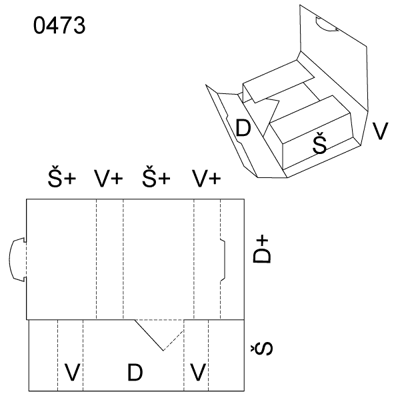 Obrázek Skládaný obal 0473