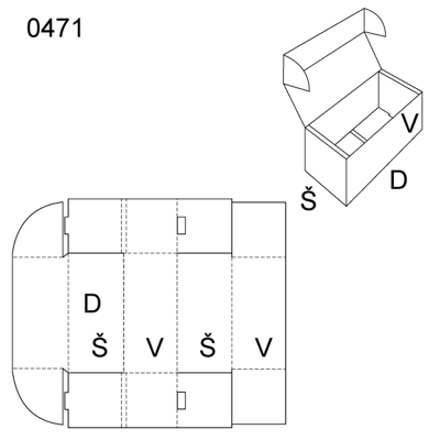 Obrázek Skládaný obal 0471