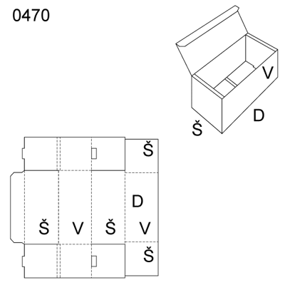 Obrázek Skládaný obal 0470