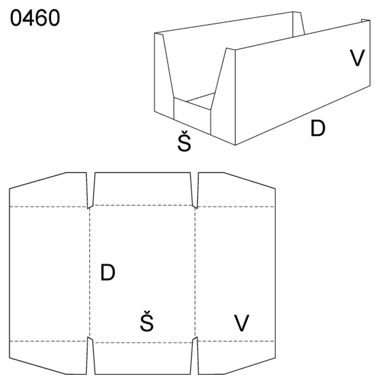 Obrázek z Skládaný obal 0460 