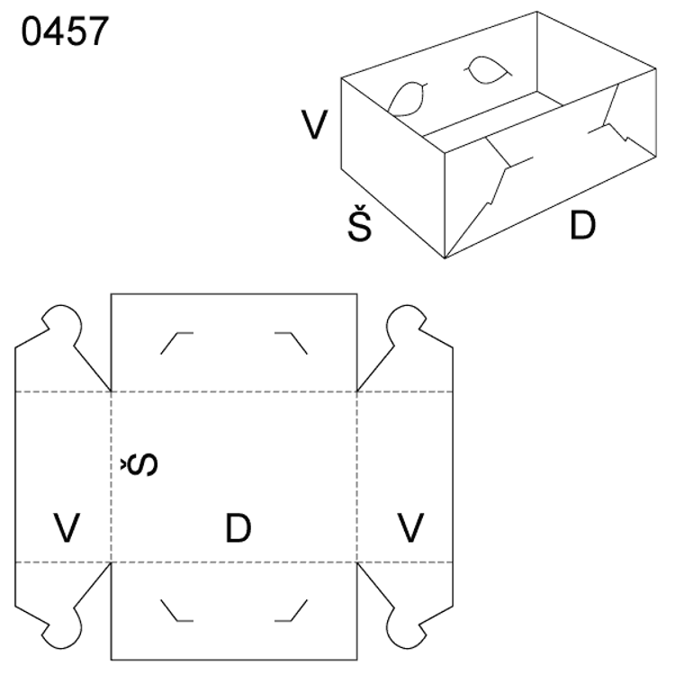 Obrázek z Skládaný obal 0457 