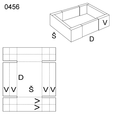 Obrázek Skládaný obal 0456