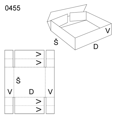 Obrázek Skládaný obal 0455