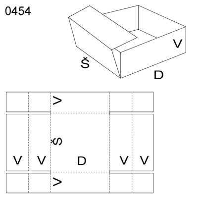 Obrázek Skládaný obal 0454