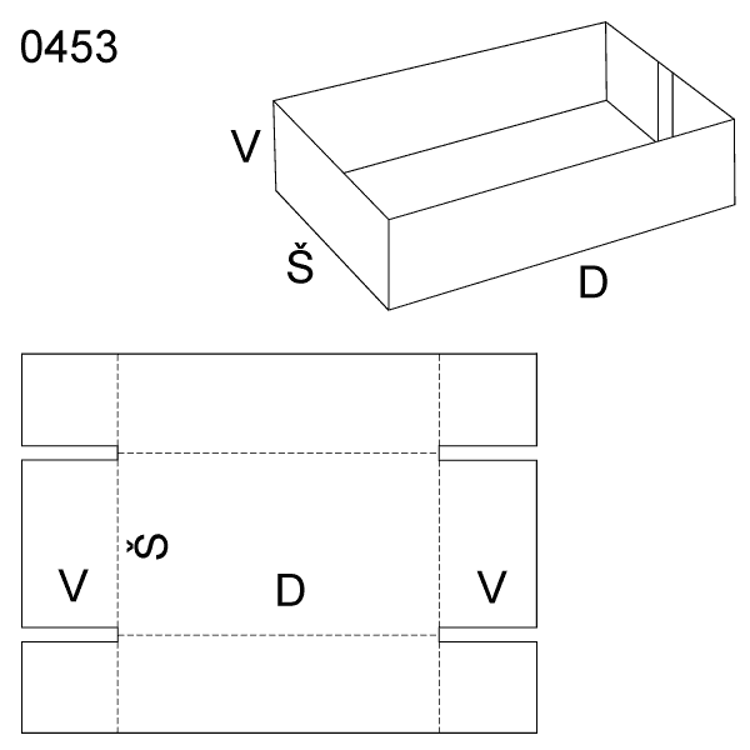 Obrázek z Skládaný obal 0453 