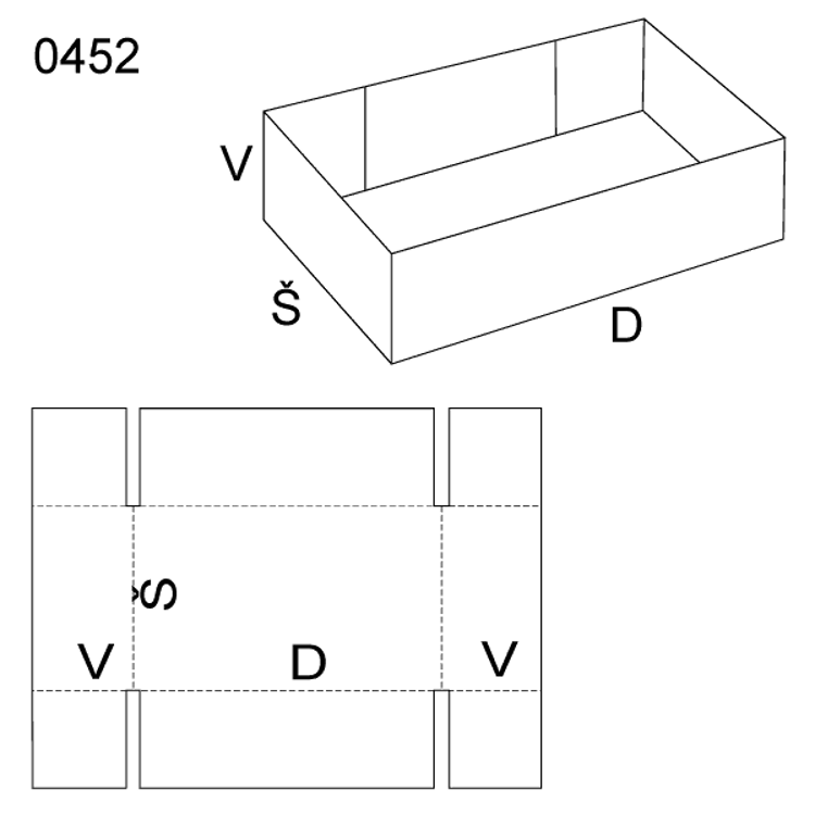 Obrázek z Skládaný obal 0452 