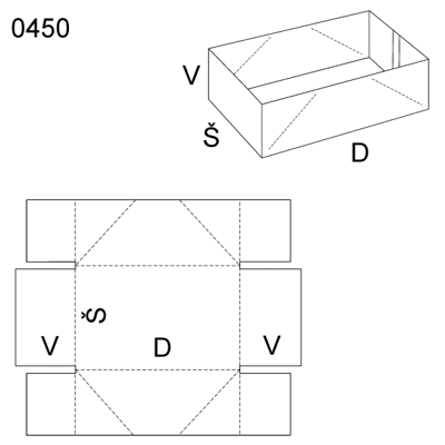 Obrázek Skládaný obal 0450