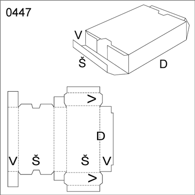 Obrázek Skládaný obal 0447