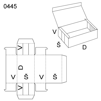 Obrázek Skládaný obal 0445