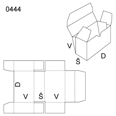 Obrázek Skládaný obal 0444