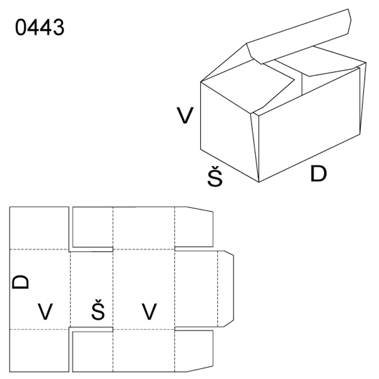 Obrázek z Skládaný obal 0443 