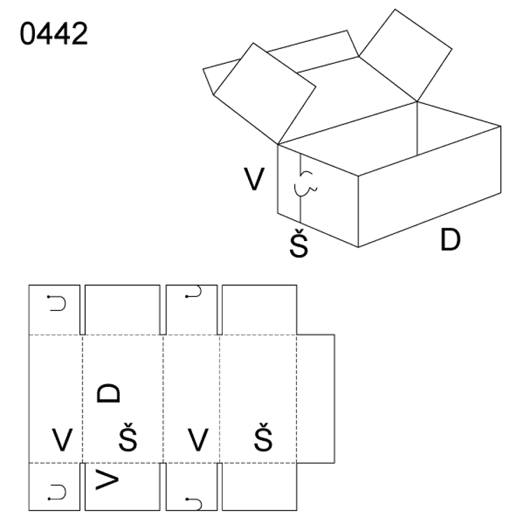 Obrázek z Skládaný obal 0442 