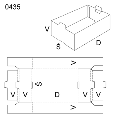 Obrázek Skládaný obal 0435