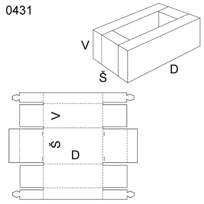 Obrázek Skládaný obal 0431