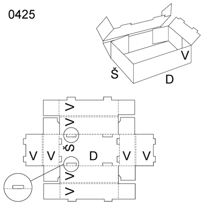 Obrázek Skládaný obal 0425