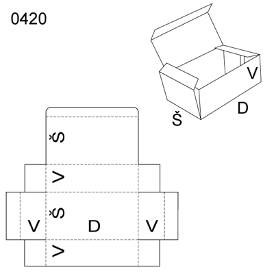 Obrázek Skládaný obal 0420
