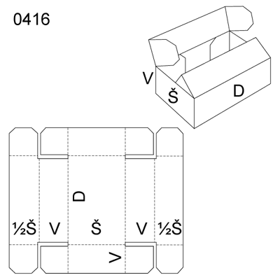 Obrázek Skládaný obal 0416