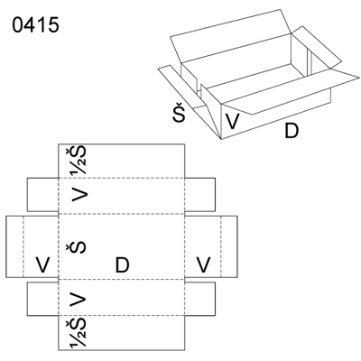 Obrázek Skládaný obal 0415