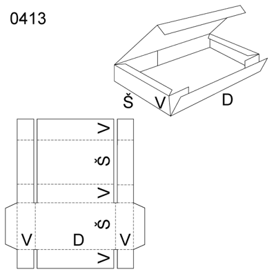 Obrázek Skládaný obal  0413