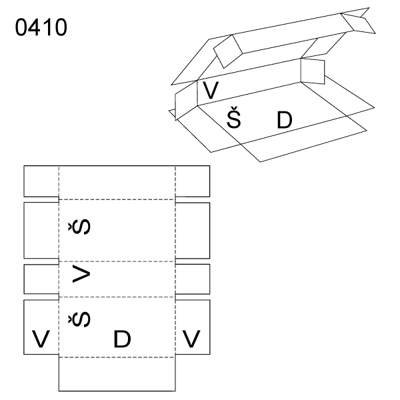 Obrázek Skládaný obal  0410