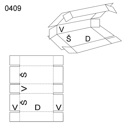 Obrázek Skládaný obal 0409