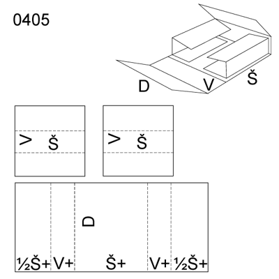 Obrázek Skládaný obal 0405