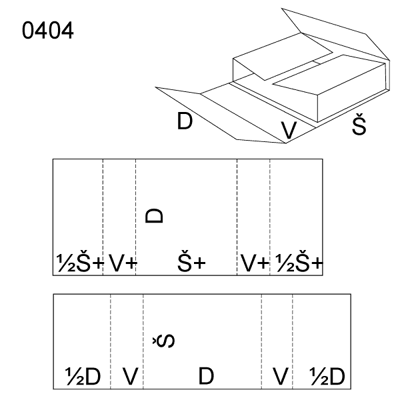 Obrázek Skládaný obal 0404