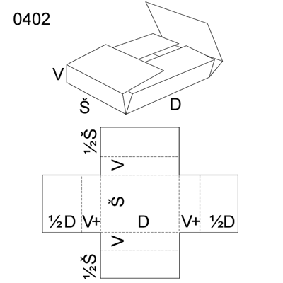Obrázek Skládaný obal 0402