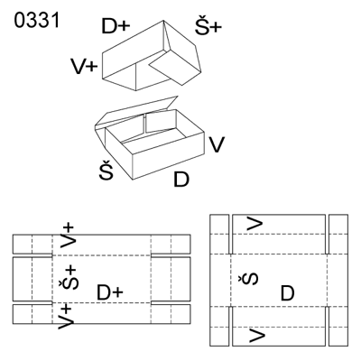 Obrázek Krabice s víkem 0331