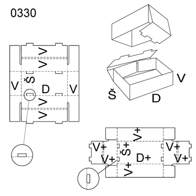 Obrázek Krabice s víkem 0330