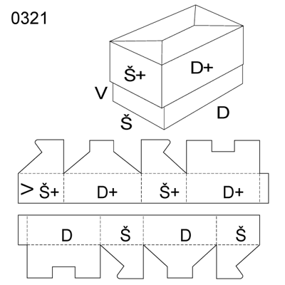 Obrázek Krabice s víkem 0321