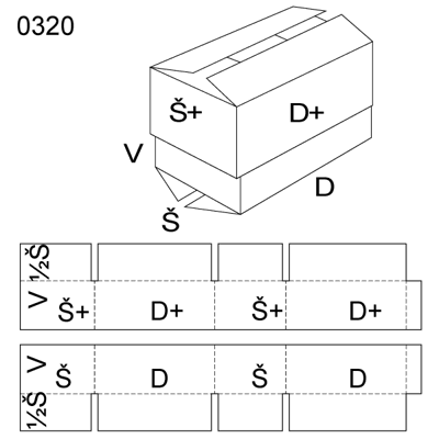 Obrázek Krabice s víkem 0320