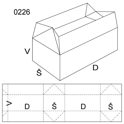 Obrázek Klopová krabice 0226