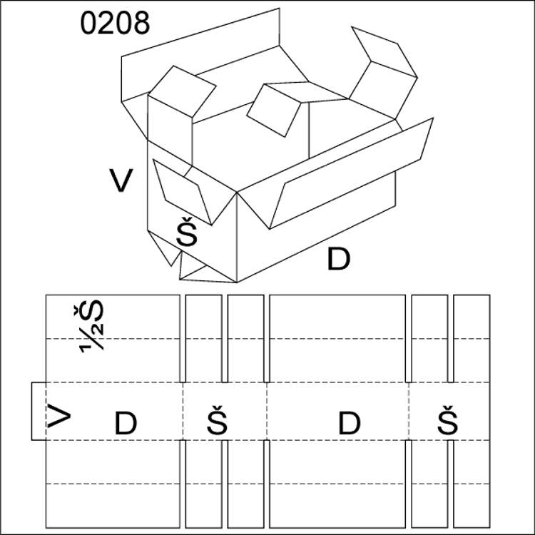 Obrázek z Klopová krabice 0208 