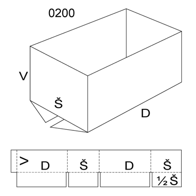 Obrázek Klopová krabice 0200