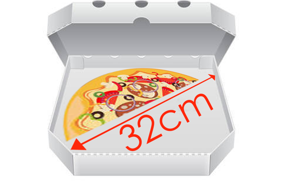 Obrázek pro kategorii Krabice na pizzu 32 cm